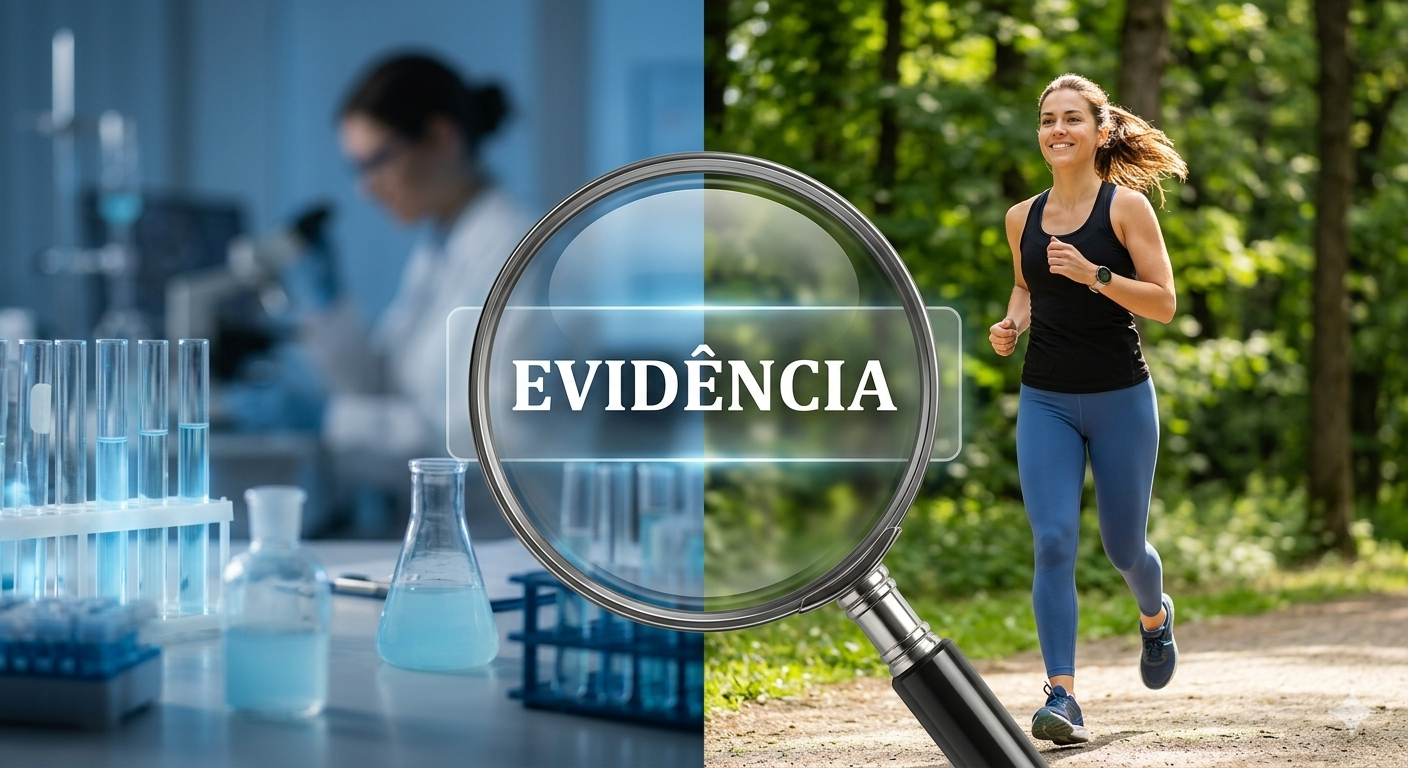 Análise crítica sobre o uso de peptídeos e evidências científicas na nutrição.