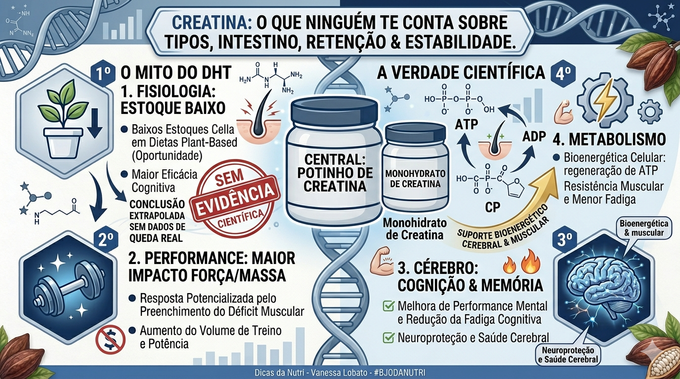 o que ninguém te conta sobre creatina tipos intestino estabilidade